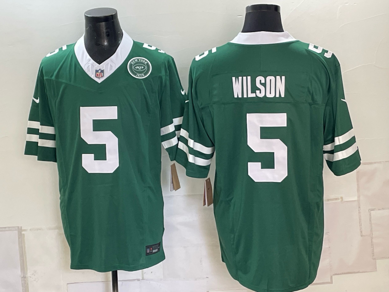 Men New York Jets #5 Wilson green 2026 Nike NFL jersey 1023001